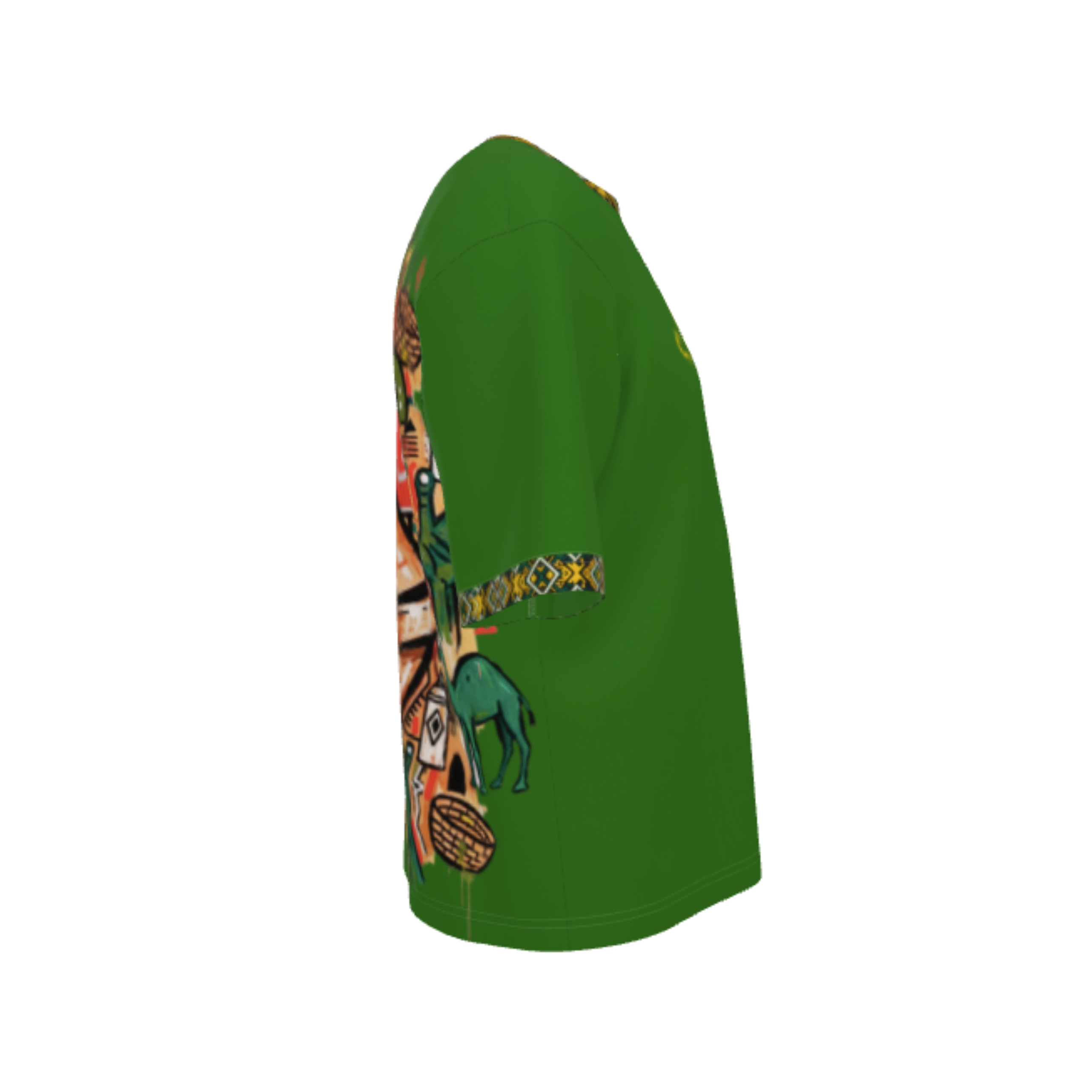 ICSS26 "Koun f chkel" Men’s Oversized Shirts (Green)