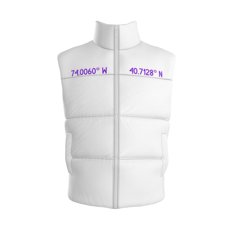 UUC 3.0 “Empire State” Unisex Gilet  Jackets (White)