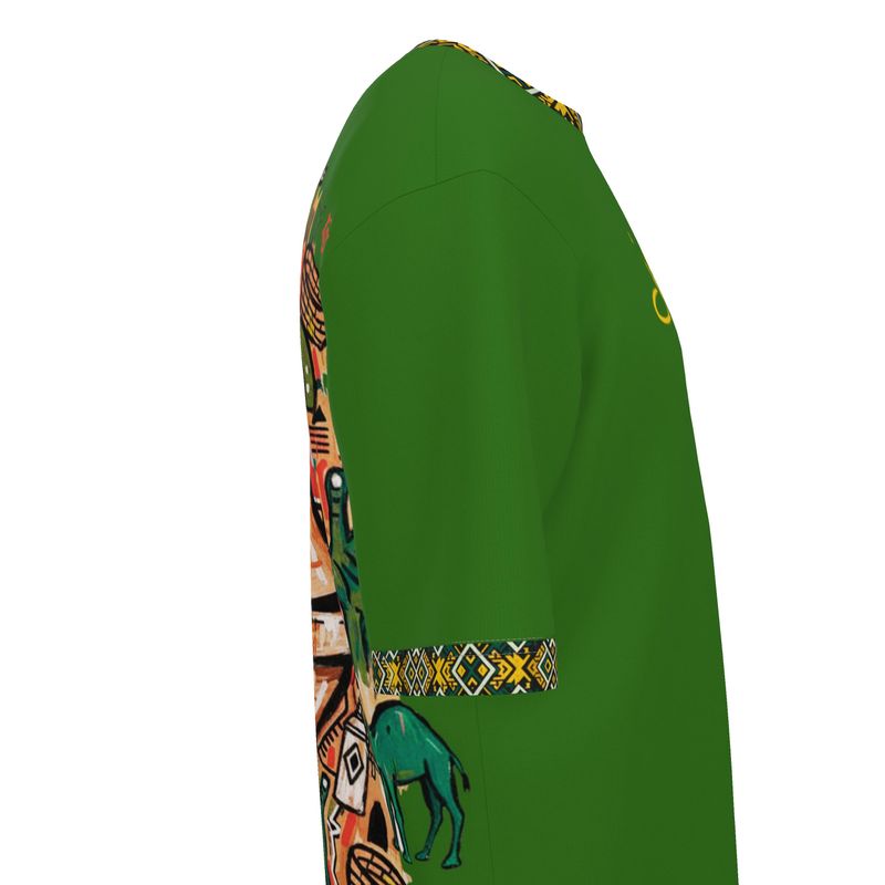 ICSS26 "Koun f chkel" Men’s Oversized Shirts (Green)