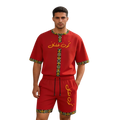 ICSS26 "Koun f chkel" Men’s Oversized Shirts (Red)