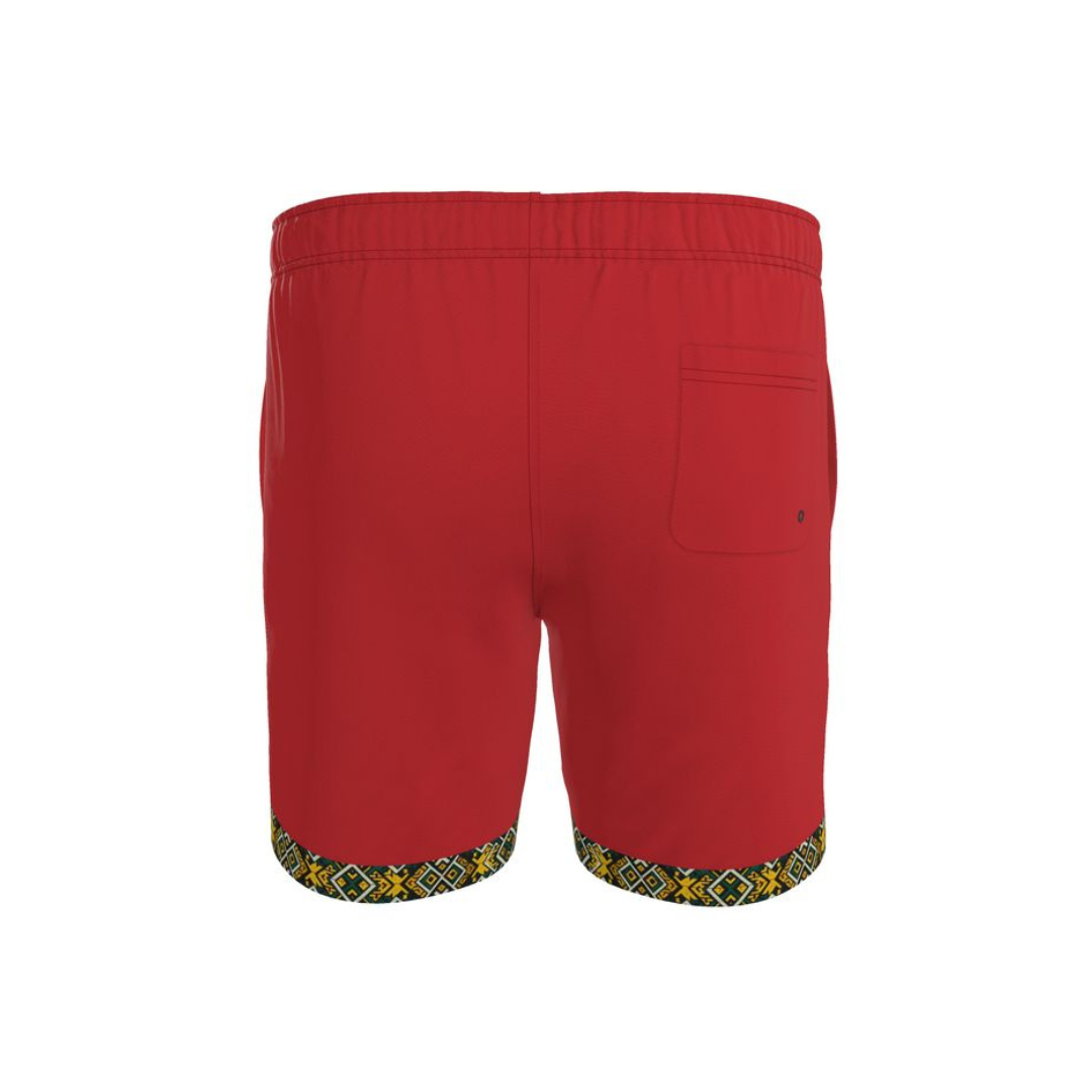 ICSS26 "Koun f chkel" Men’s Oversized Shorts (Royal Red)