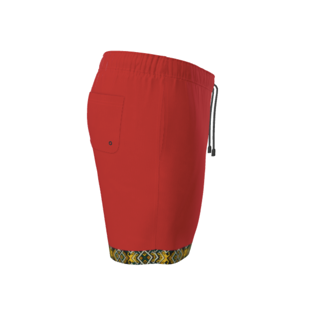 ICSS26 "Koun f chkel" Men’s Oversized Shorts (Royal Red)