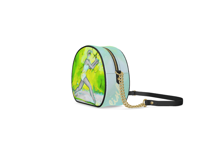 GSC “Down the line" Women’s Leather Round Box Bags